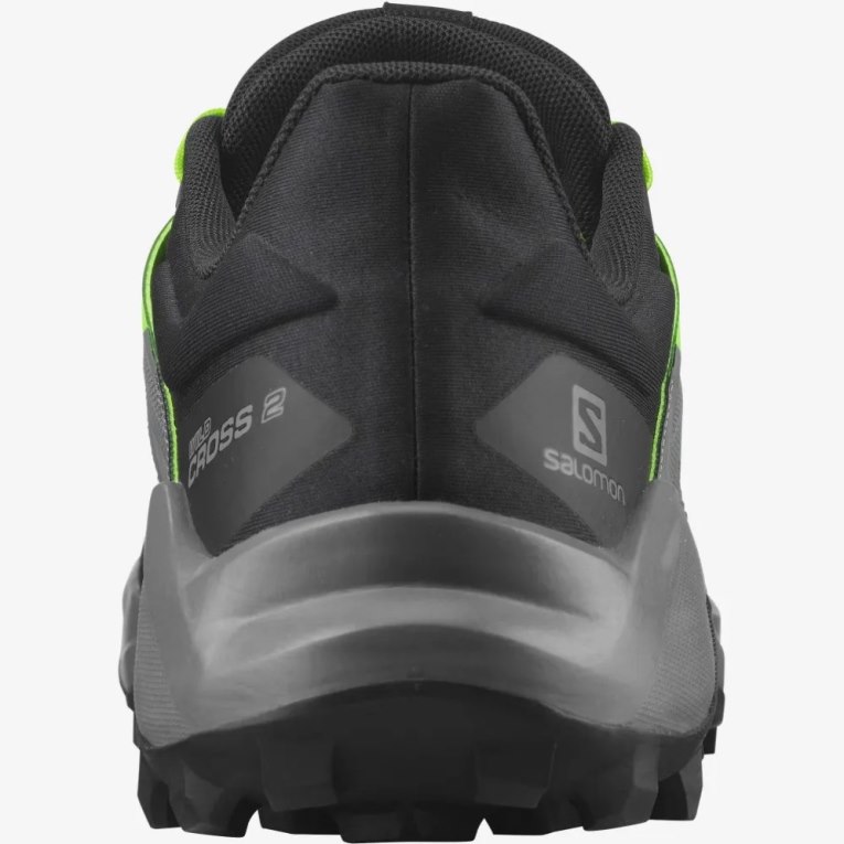 Tenis Para Trail Running Salomon Wildcross 2 Hombre Negros Verdes | MX XRFC739